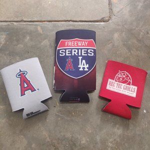 3 Pack of Beer Cozies Los Angeles Angels of Anaheim MLB